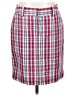 Chaps 100% Cotton Plaid Red Casual Skirt Size 4 - photo 1