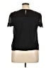 Worthington 100% Polyester Black Short Sleeve Top Size XL (petite) - photo 2