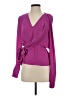 Atlein Collective 100% Polyester Purple Long Sleeve Blouse Size 2 - photo 1