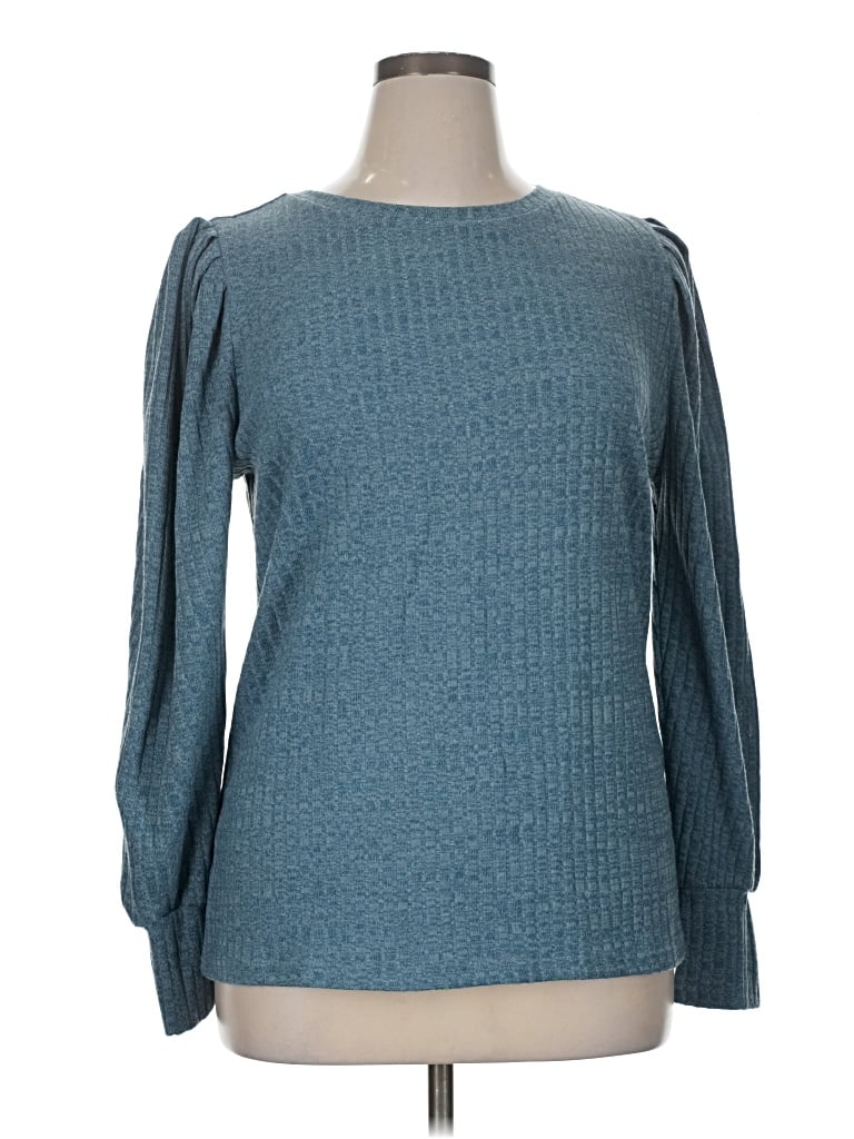 Pre-owned Hotouch 3/4 Sleeve T-shirt In Teal