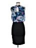 Quiz 100% Polyester Print Blue Cocktail Dress Size EU 38 / US 8 - photo 2