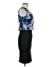 Quiz 100% Polyester Print Blue Cocktail Dress Size EU 38 / US 8 - photo 4