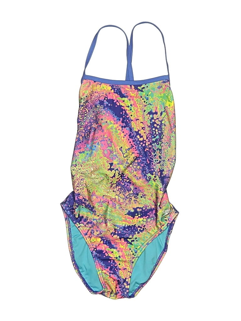 Pre-owned Speedo One Piece Swimsuit In Purple