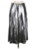 Aqua Metallic Silver Formal Skirt Size M - photo 1