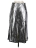 Aqua Metallic Silver Formal Skirt Size M - photo 2