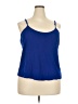 Paradigma 100% Viscose Blue Tank Top Size 2X - photo 1
