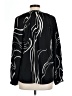 Nine West 100% Polyester Black Long Sleeve Blouse Size L - photo 2