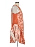Miami 100% Rayon Orange Sleeveless Blouse Size L - photo 4