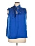 Gemma + Jane 100% Polyester Blue Sleeveless Blouse Size XL - photo 1