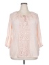 Valerie Stevens Pink 3/4 Sleeve Blouse Size 2X - photo 1
