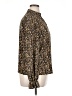 Shein 100% Polyester Animal Print Gold Long Sleeve Blouse Size XL - photo 4
