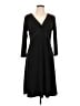 BCBG Paris Solid Black Casual Dress Size L - photo 1