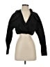 A.L.C. 100% Cotton Black Long Sleeve Blouse Size 0 - photo 1