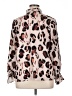 ELOQUII 100% Polyester Animal Print Brown Long Sleeve Blouse Size 14 - photo 2