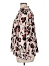ELOQUII 100% Polyester Animal Print Brown Long Sleeve Blouse Size 14 - photo 5