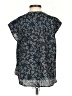 Current/Elliott Floral Teal Short Sleeve Blouse Size XS (0) - photo 2
