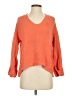 Free People 100% Cotton Orange Pullover Sweater Size XS - photo 1