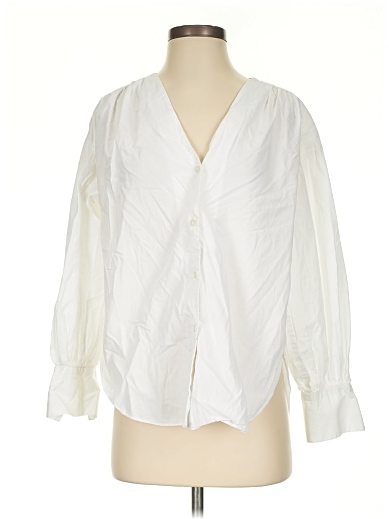 Pre-owned Jason Wu 3/4 Sleeve Blouse In Ivory