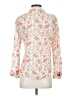 Assorted Brands 100% Cotton Floral Ivory 3/4 Sleeve Blouse Size 36 - 38 - photo 2