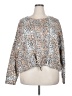 Loralette Animal Print Tan Pullover Sweater Size 2X - photo 1