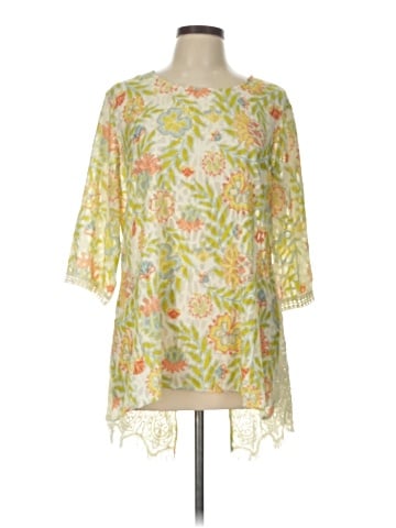 MULTIPLES 3/4 Sleeve Blouse (view 1)