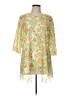 MULTIPLES 100% Polyester Yellow 3/4 Sleeve Blouse Size L - photo 1