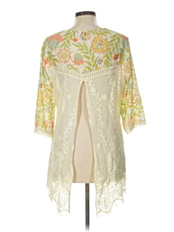 MULTIPLES 3/4 Sleeve Blouse (view 2)