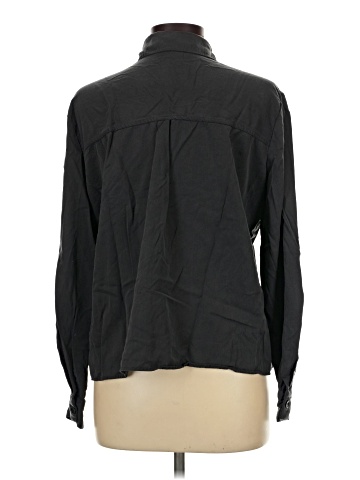 Topshop Long Sleeve Button-Down Shirt (view 2)