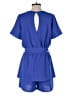 Unbranded 100% Polyester Solid Blue Romper Size S - photo 2