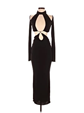 chinese dress ladies Marie-Louise Black Turtleneck Maxi Dress by House of CB