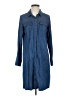 Assorted Brands Blue 3/4 Sleeve Button-Down Shirt Size S - photo 1