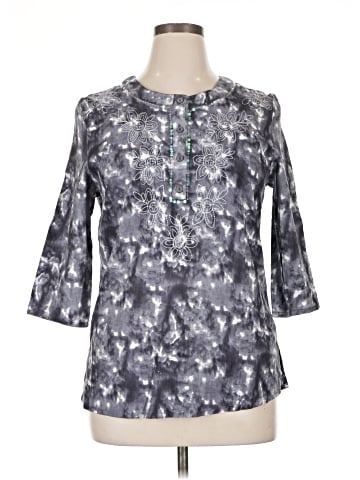 Carole Little 3/4 Sleeve T-Shirt (view 1)