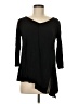 Cupio 100% Viscose Black 3/4 Sleeve Top Size M - photo 1