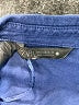 Zara 100% Linen Blue 3/4 Sleeve Button-Down Shirt Size XS - photo 7
