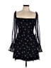 Wilfred 100% Polyester Stars Black Cocktail Dress Size 10 - photo 1