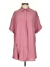 Unbranded 100% Polyester Pink Short Sleeve Blouse Size S - photo 1