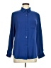 HOTOUCH 100% Rayon Blue Long Sleeve Button-Down Shirt Size M - photo 1