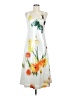 Halston Print White Casual Dress Size 6 - photo 1