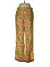 Solid & Striped 100% Cotton Paisley Yellow Casual Pants Size M - photo 1