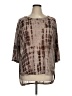 Sara Studio Brown 3/4 Sleeve Top Size 1X - photo 1