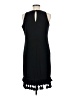 Donna Ricco Solid Black Cocktail Dress Size 6 - photo 2