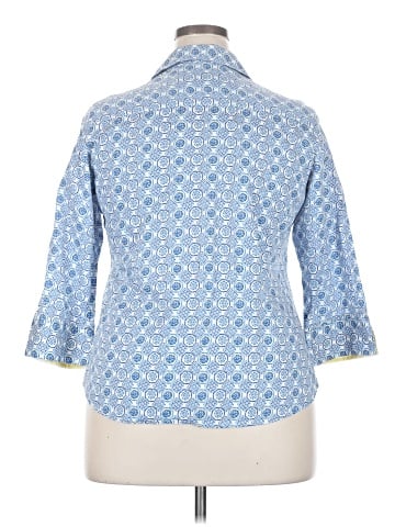 Foxcroft 3/4 Sleeve Button-Down Shirt (view 2)