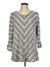 Croft & Barrow Silver 3/4 Sleeve T-Shirt Size L - photo 1