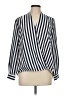 Shein Stripes Ivory Long Sleeve Blouse Size L - photo 1