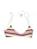 Assorted Brands Stripes White Swimsuit Top Size M - photo 1