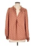 Max Studio 100% Polyester Orange Long Sleeve Blouse Size L - photo 1