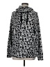 Planet Gold 100% Polyester Animal Print Silver Pullover Hoodie Size M - photo 1