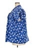 Lane Bryant 100% Polyester Blue Short Sleeve Blouse Size 22 - photo 5