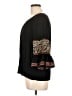 Max Studio 100% Rayon Black 3/4 Sleeve Blouse Size L - photo 5