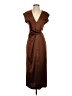 Zara 100% Polyester Brown Casual Dress Size XS - photo 1